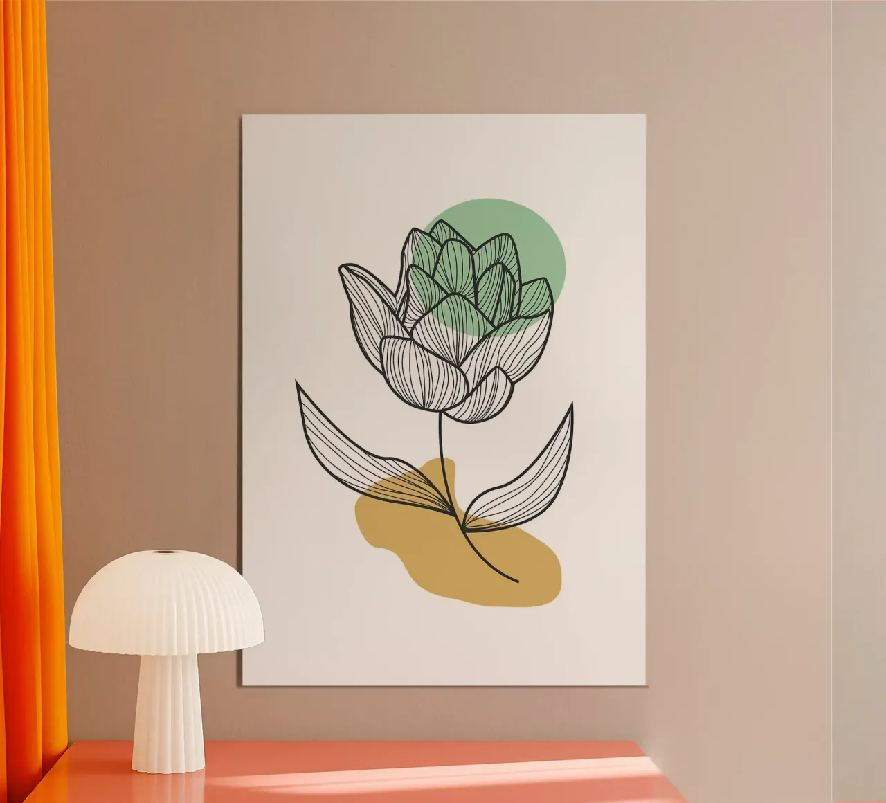 fiore disegnato a mano 4 poster da FlowersShop