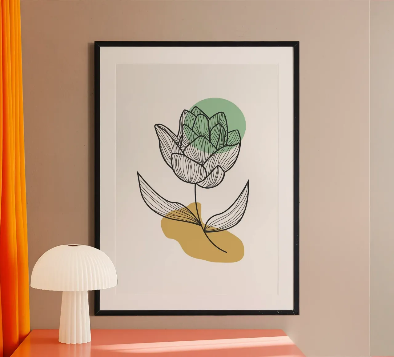 fiore disegnato a mano 4 poster da FlowersShop