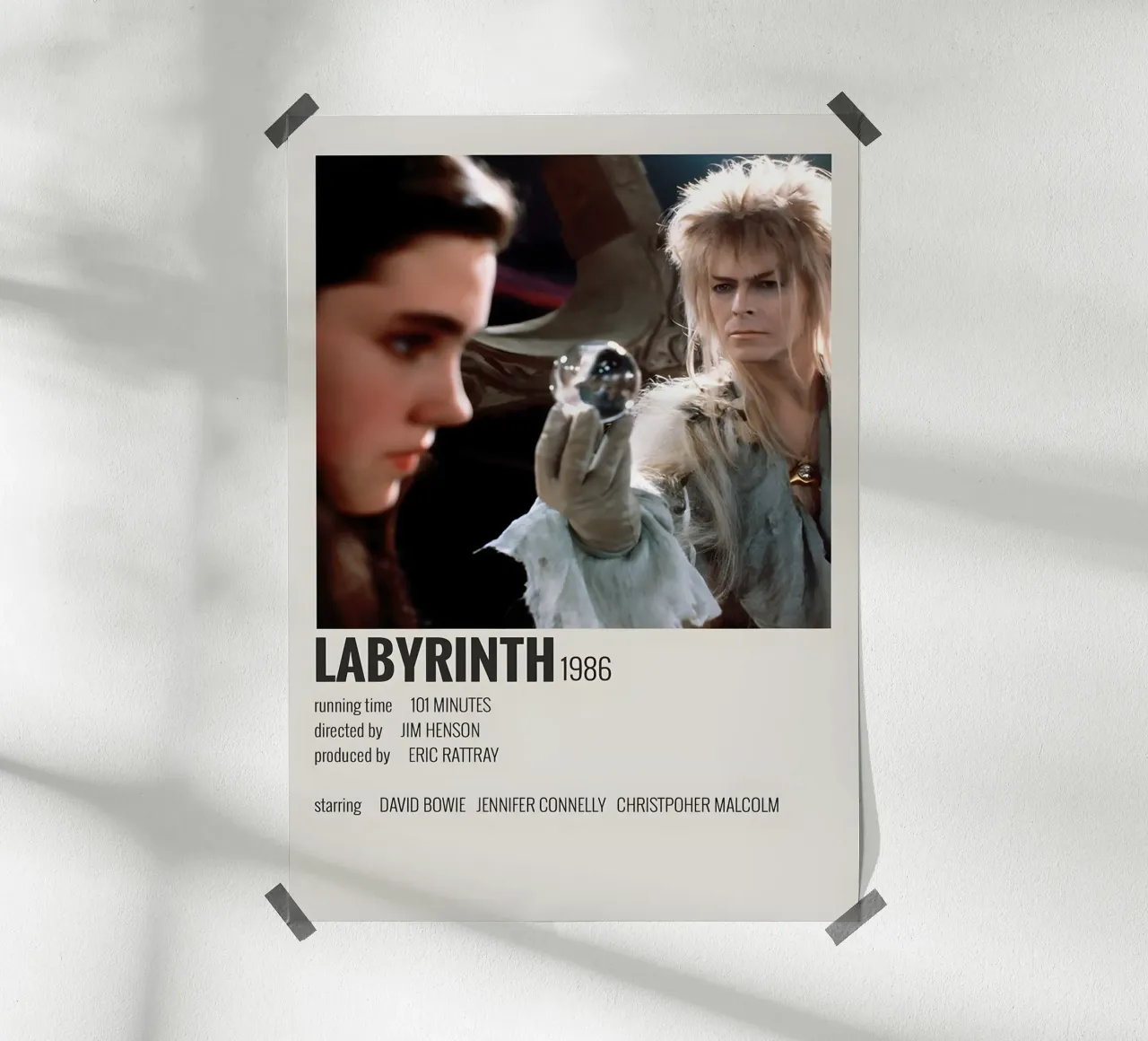 LABYRINTH 1986 poster da MVFminimalist