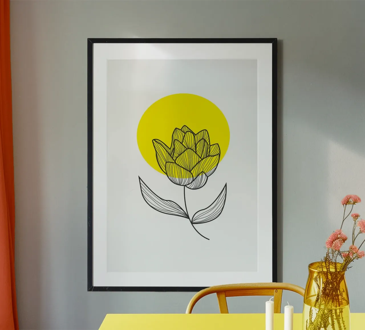 sole e fiore poster da FlowersShop