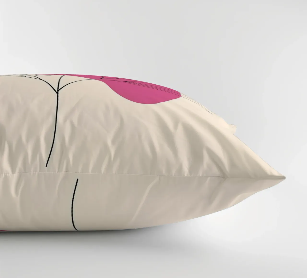 Minimal Flower decorative cushion by FlowersShop