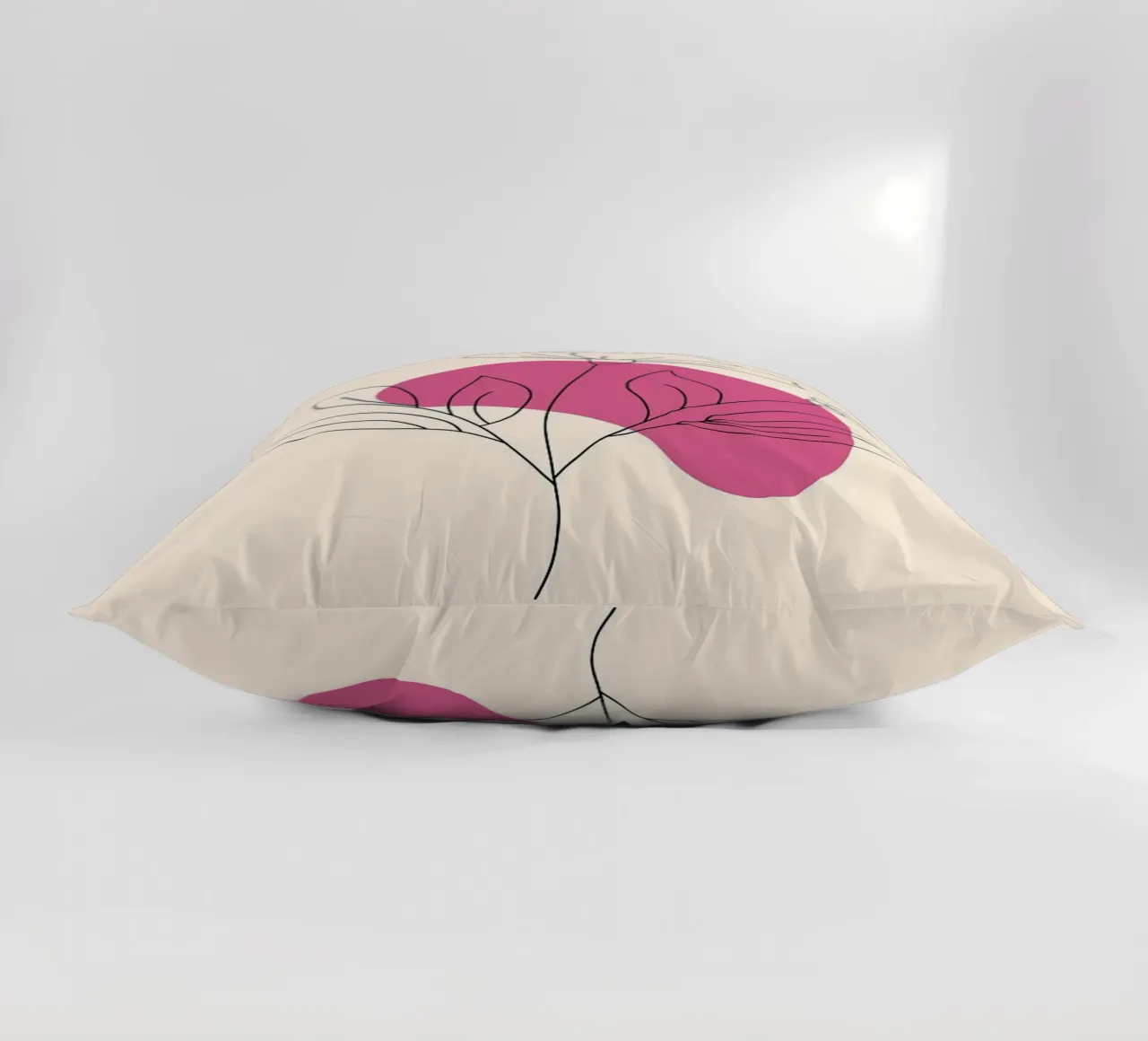 Minimal Flower decorative cushion by FlowersShop