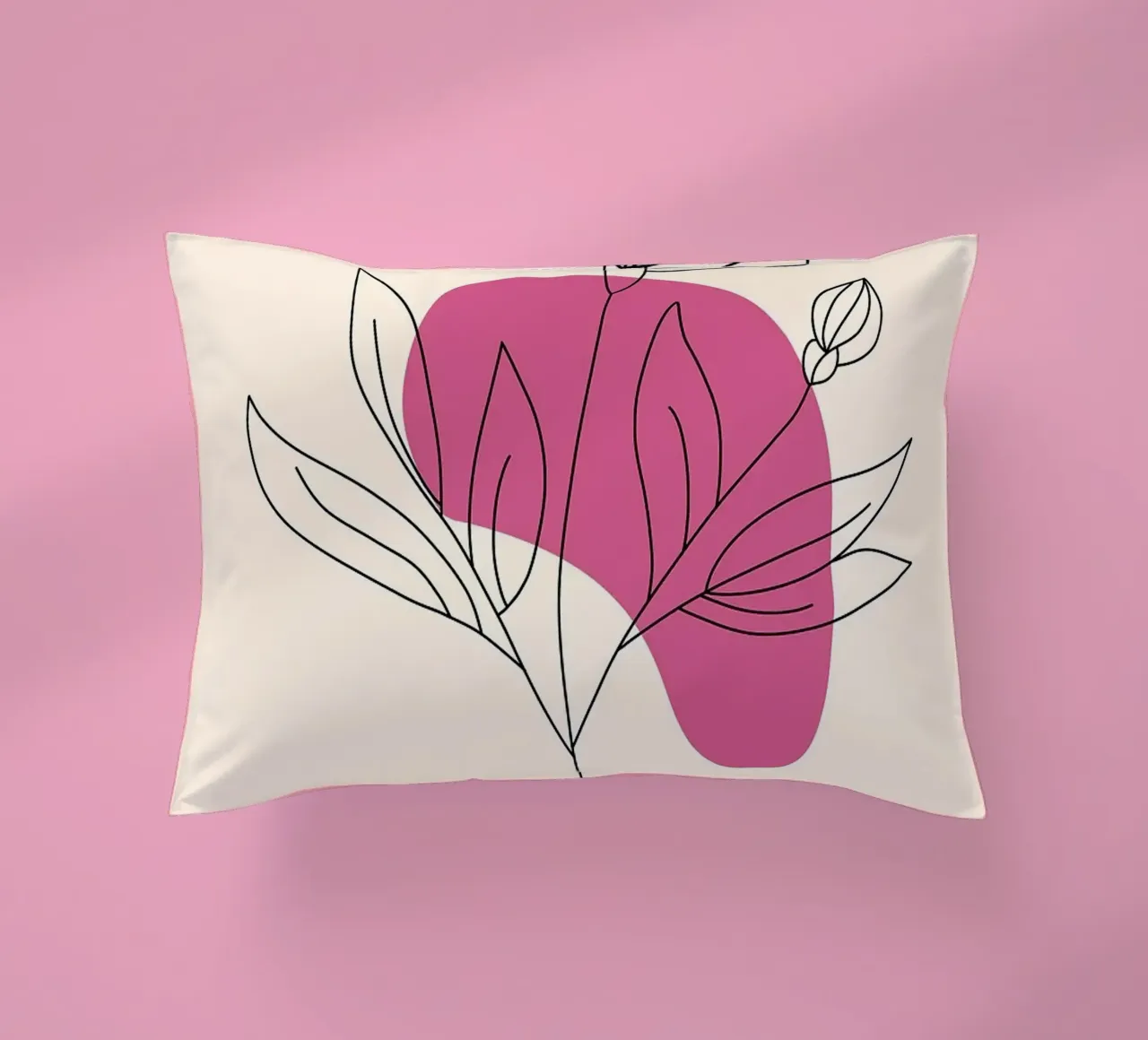 Minimal Flower decorative cushion by FlowersShop