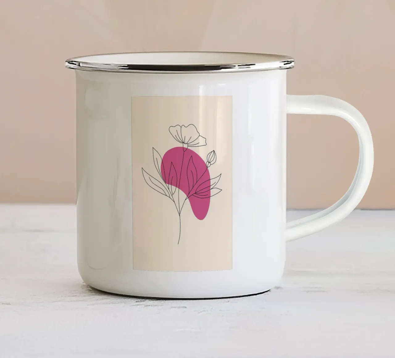 Fiore minimale tazza in smalto da FlowersShop
