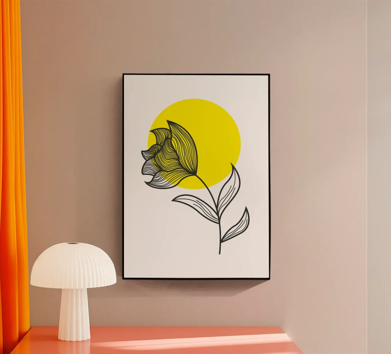 bloem en zon acryl van FlowersShop