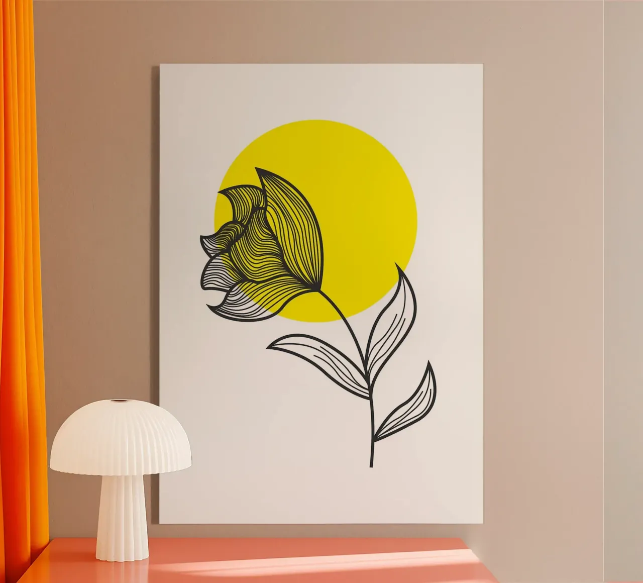 bloem en zon acryl van FlowersShop