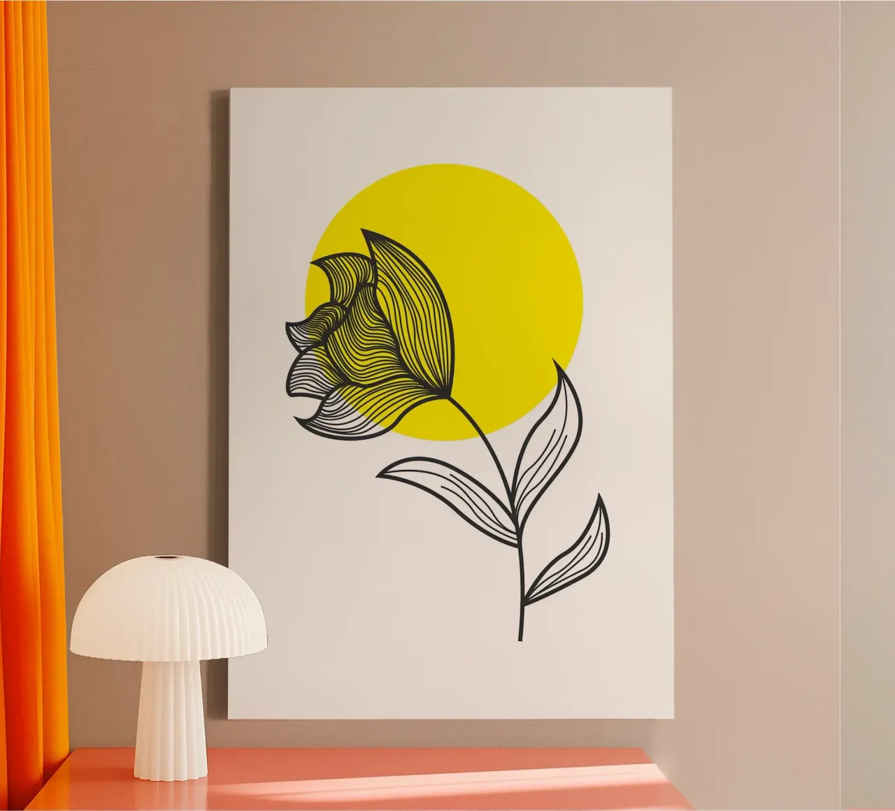 fiore e sole tela da FlowersShop