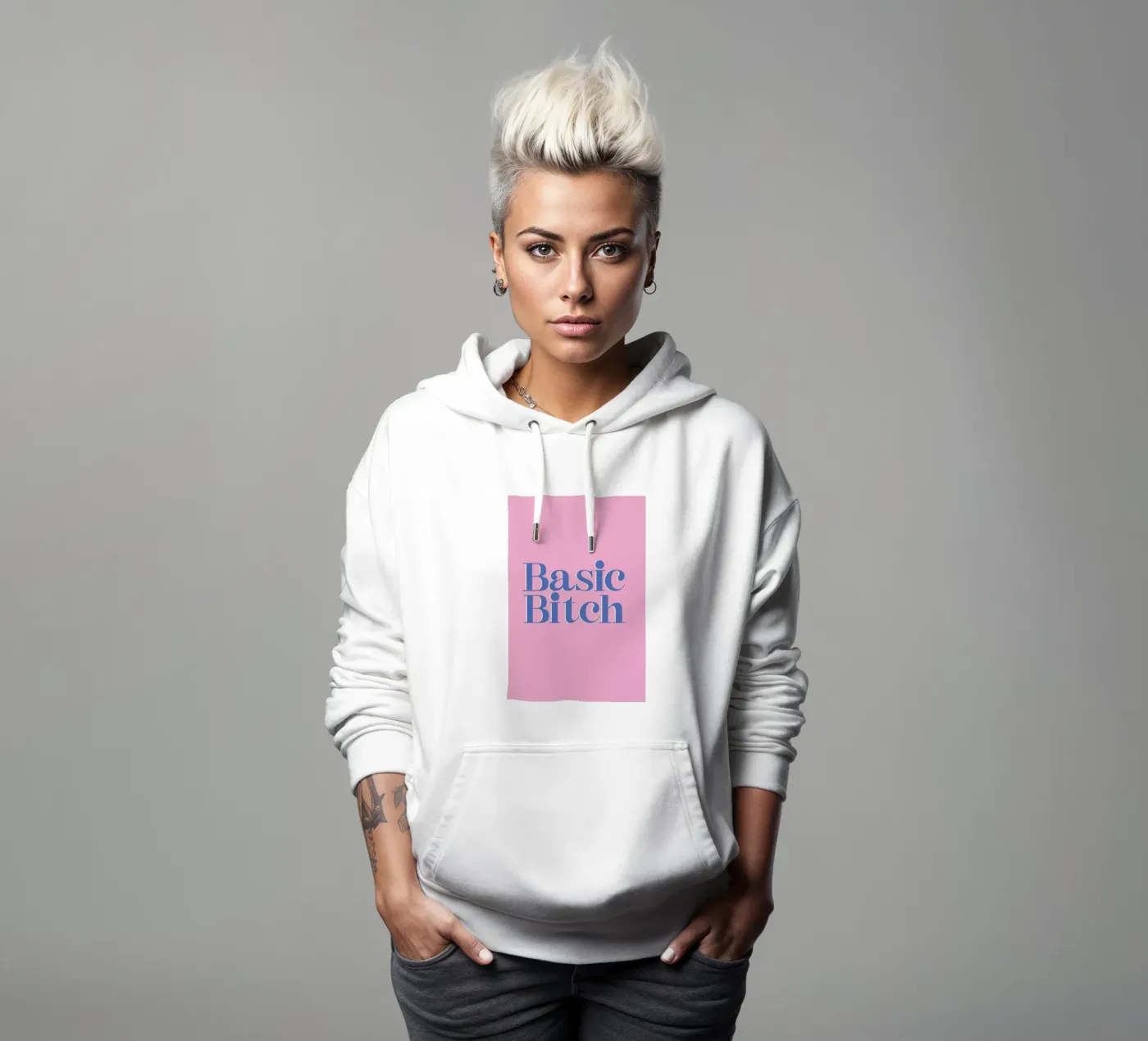 Basic Bitch hoodie van Ayleen