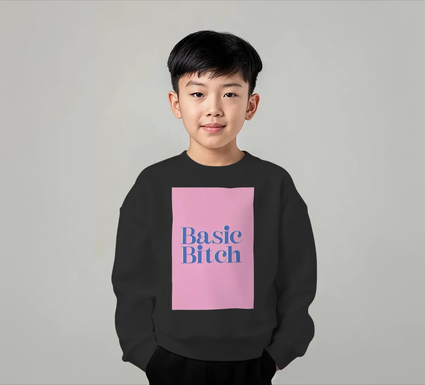 Basic Bitch kinder sweatshirt van Ayleen