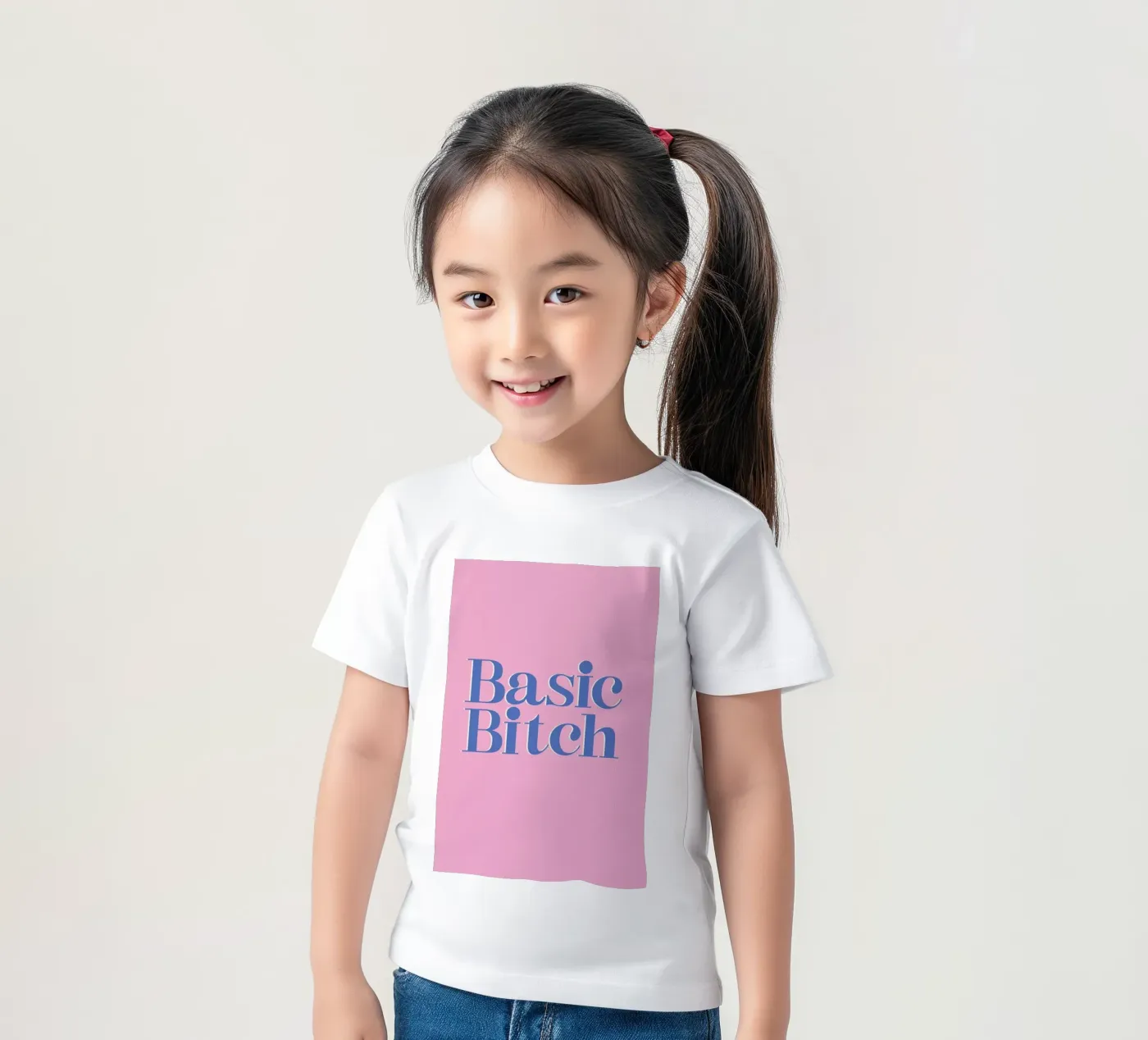 Basic Bitch Kinder T-Shirt von Ayleen