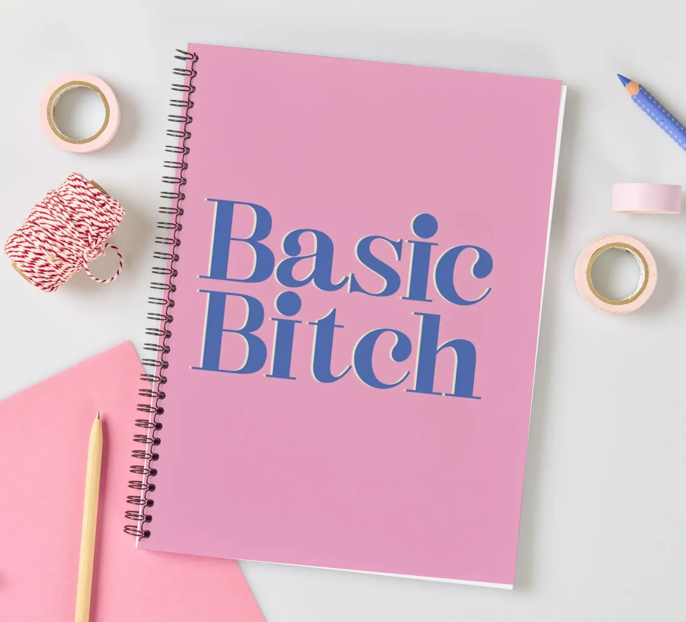Basic Bitch spiral notebook by Ayleen