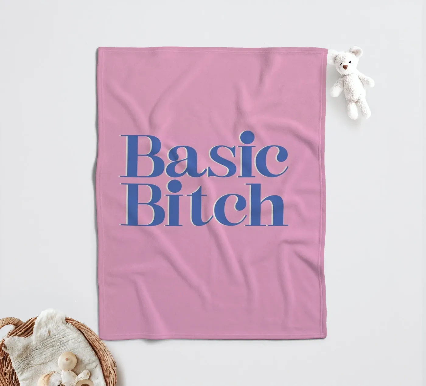 Basic Bitch fleece blanket by Ayleen