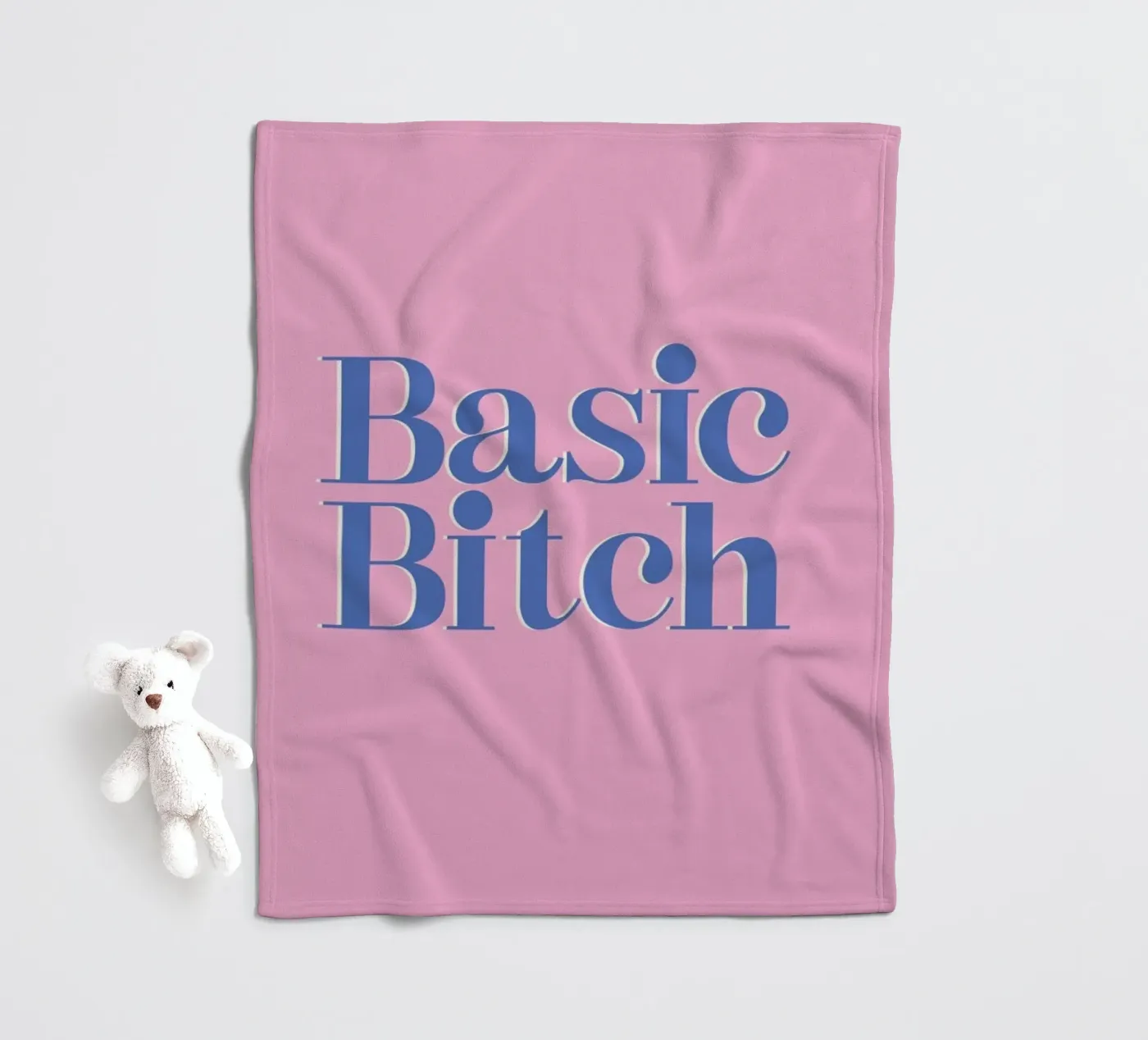 Basic Bitch fleece blanket by Ayleen