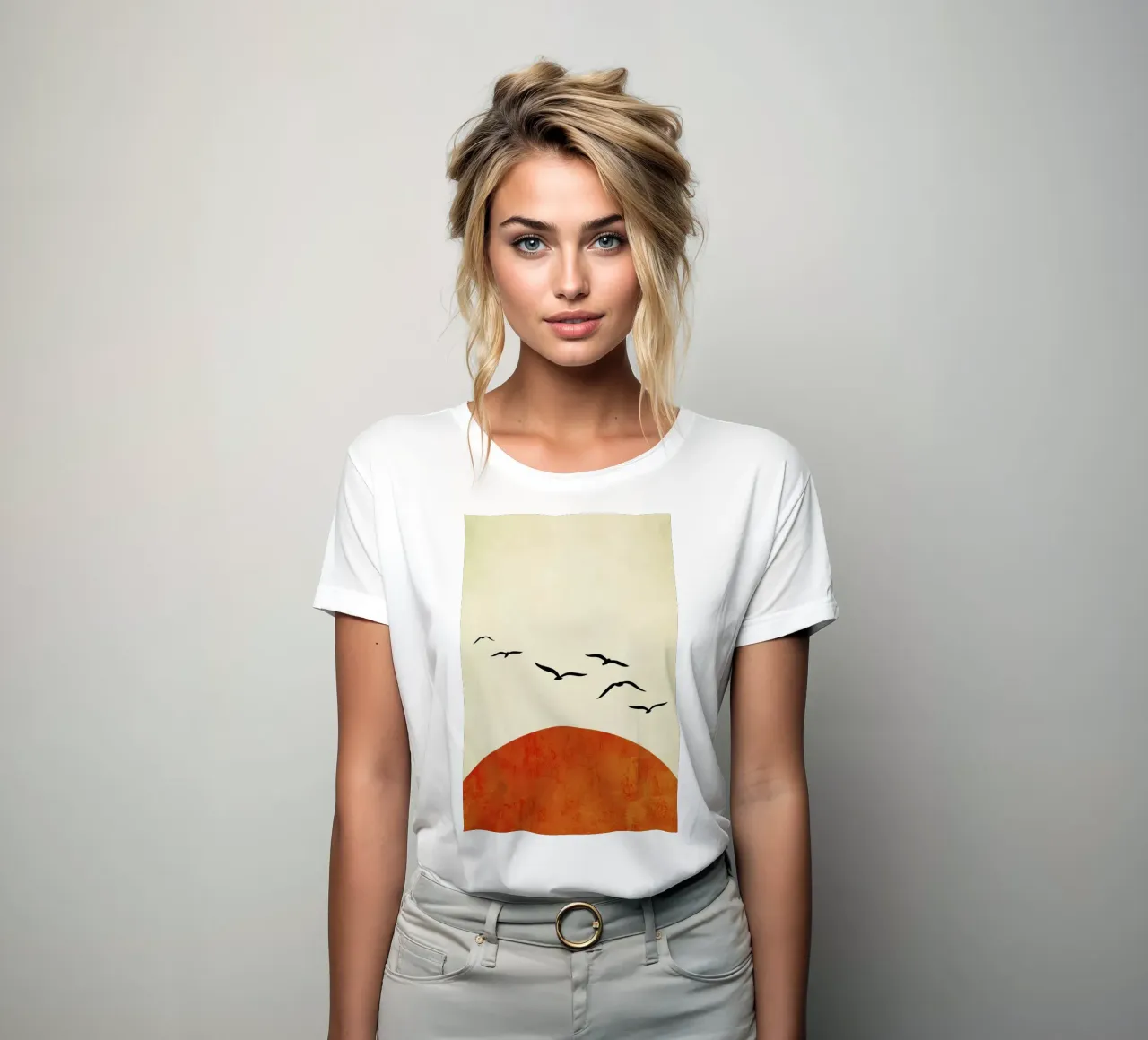 Sunset Dreams women's fitted t-shirt by Kubistika