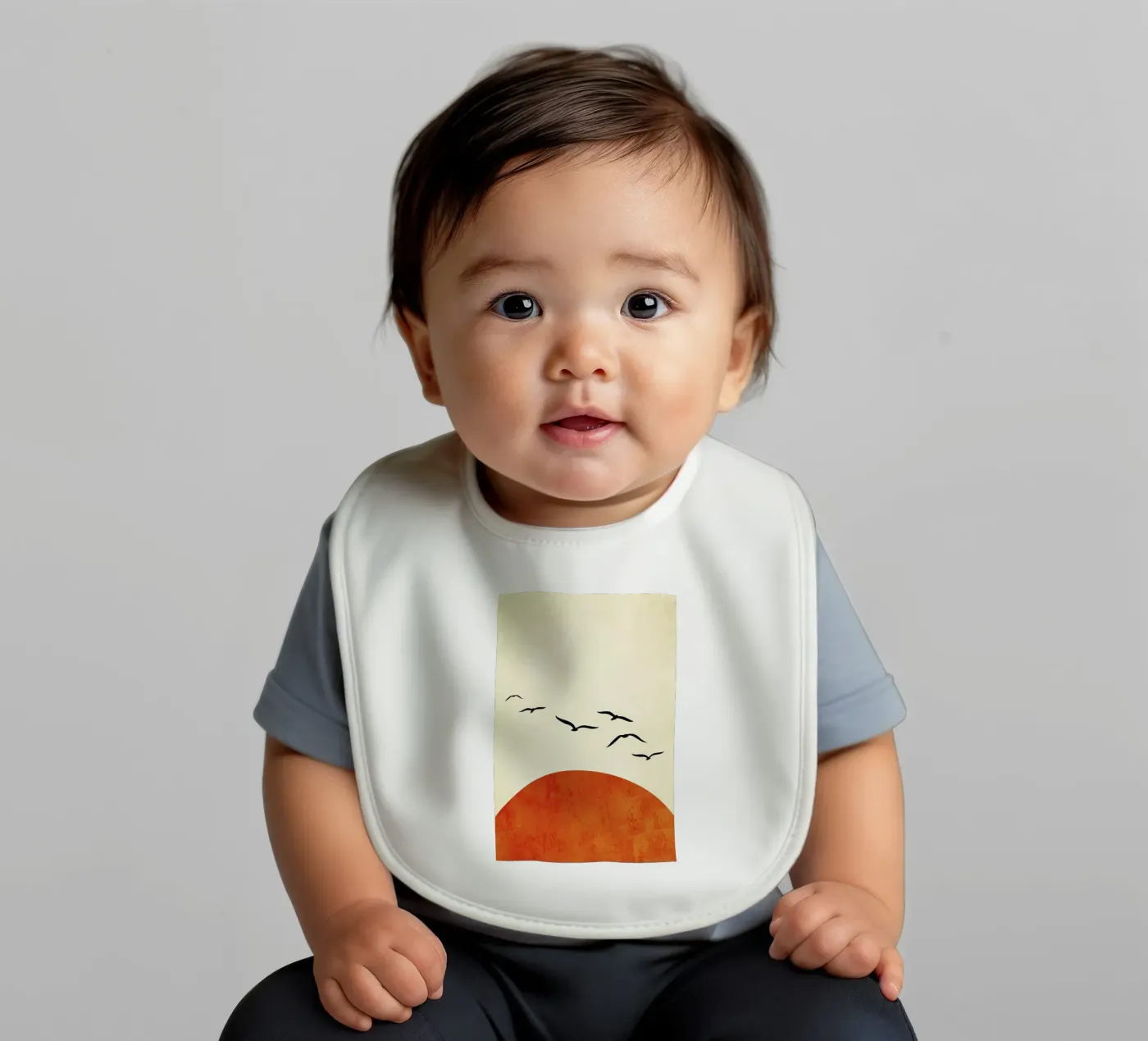 Sunset Dreams baby bib by Kubistika