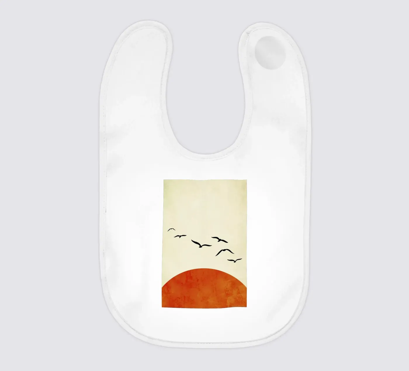 Sunset Dreams baby bib by Kubistika
