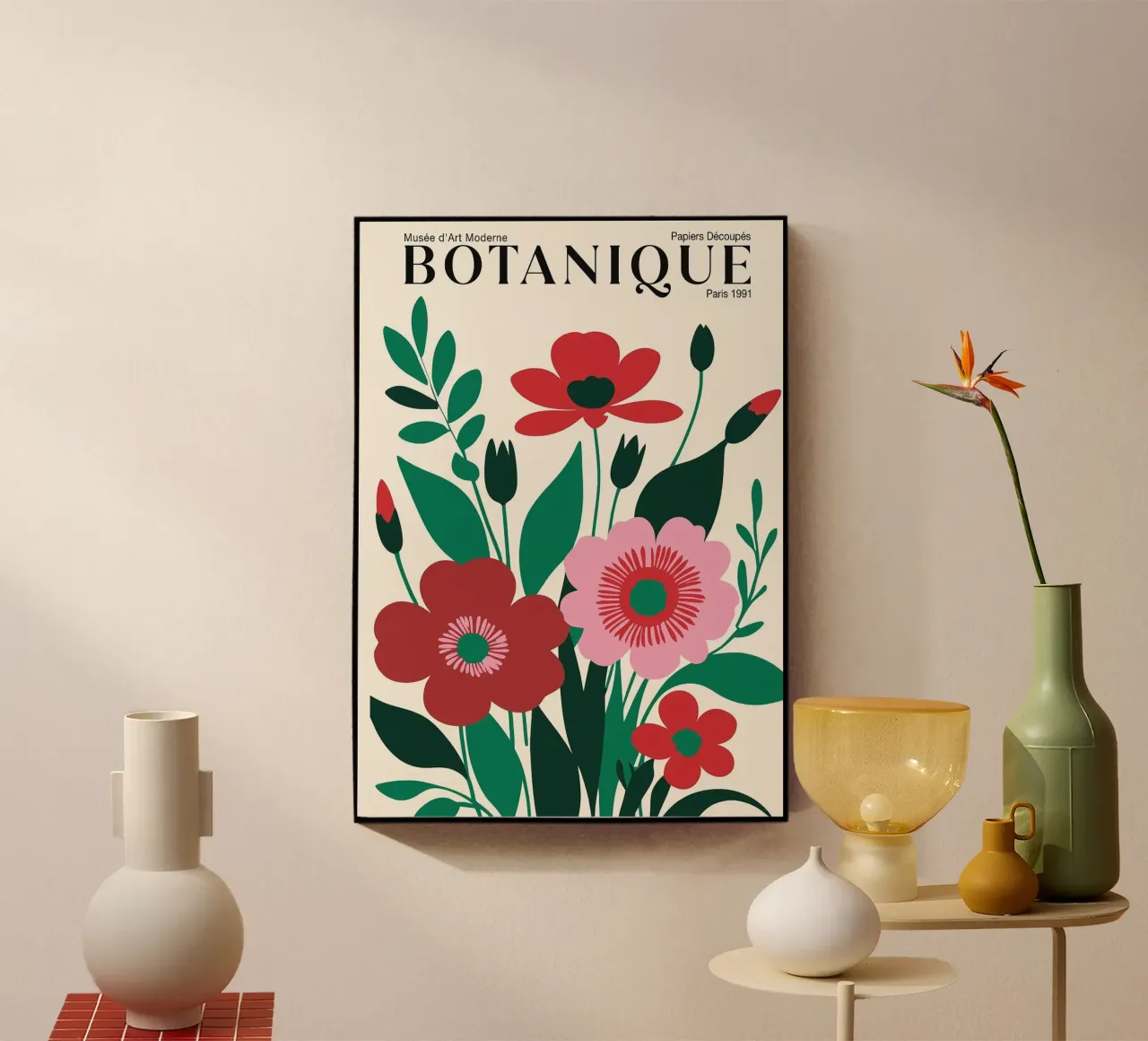 Art botanique français plexiglas de FlowersShop