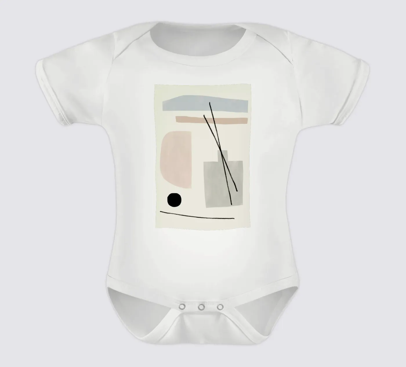Diffuser short-sleeve baby romper by Kit Agar