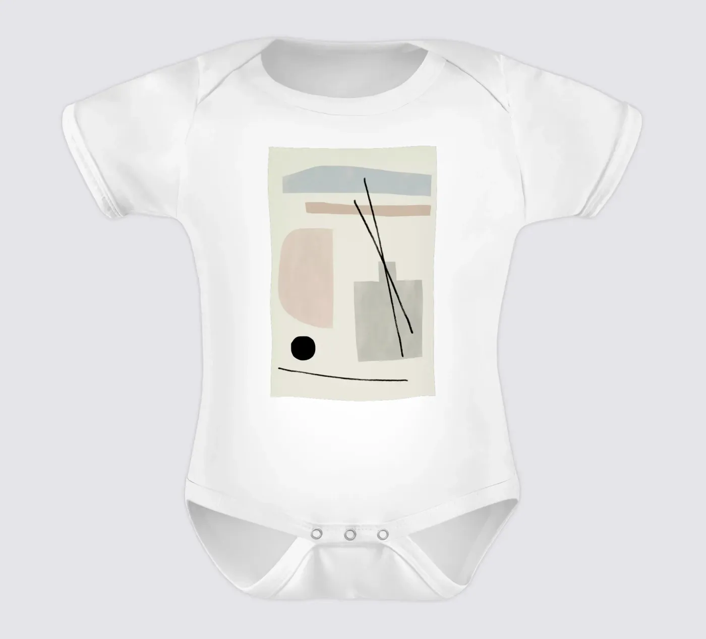 Diffuser short-sleeve baby romper by Kit Agar