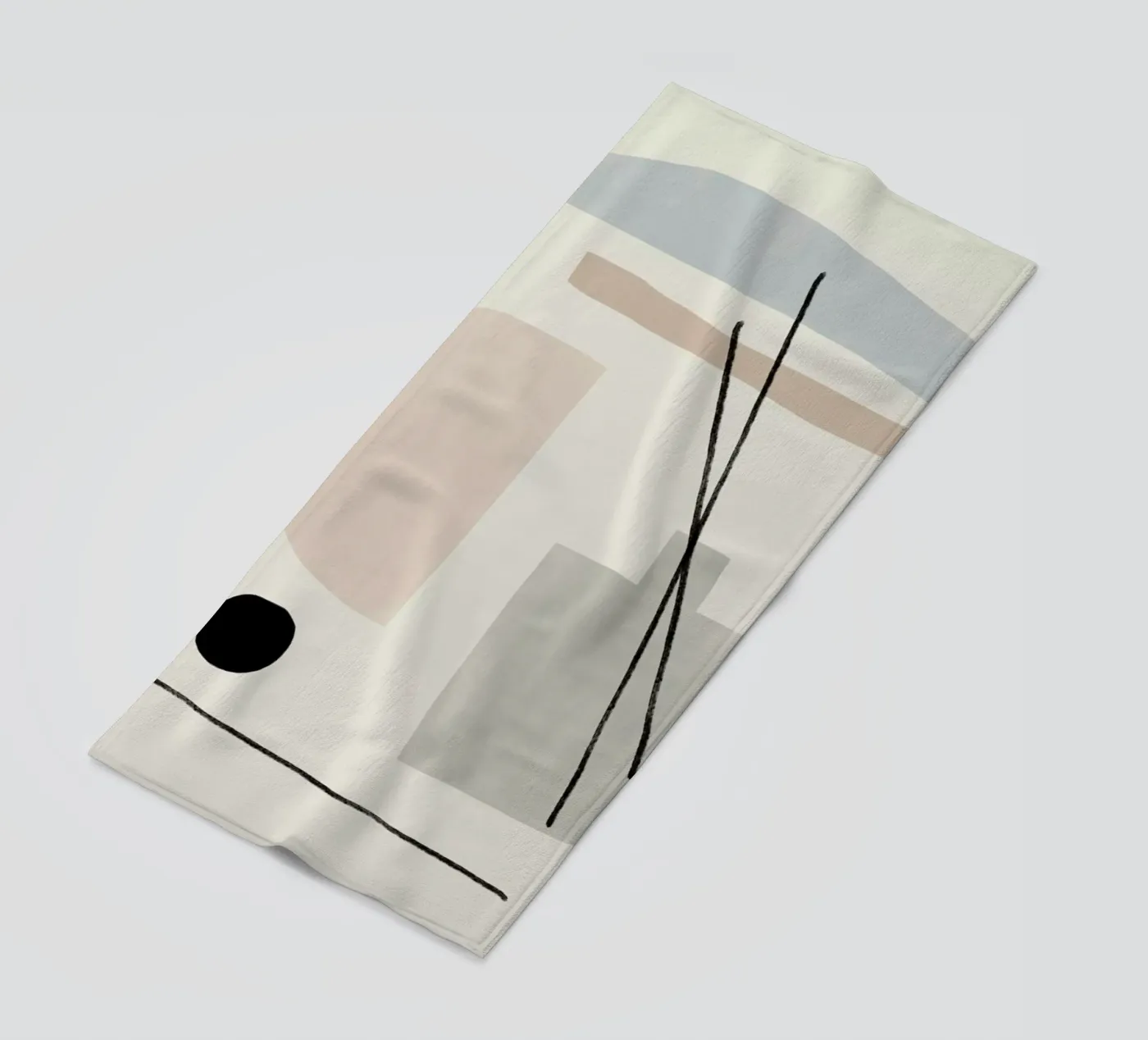 Diffuser beach towel by Kit Agar