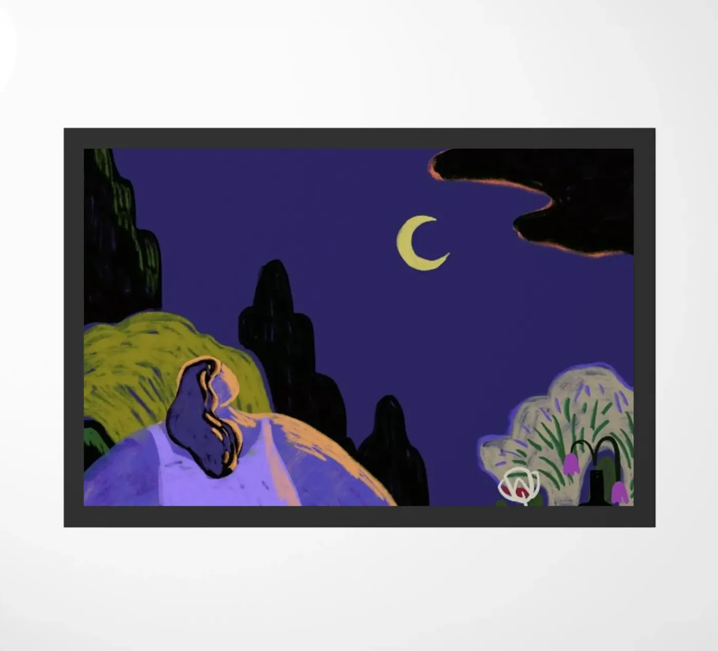 Moonbeam Fußmatte von Arty Guava