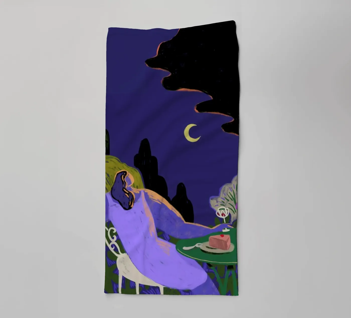 Moonbeam badhanddoek van Arty Guava