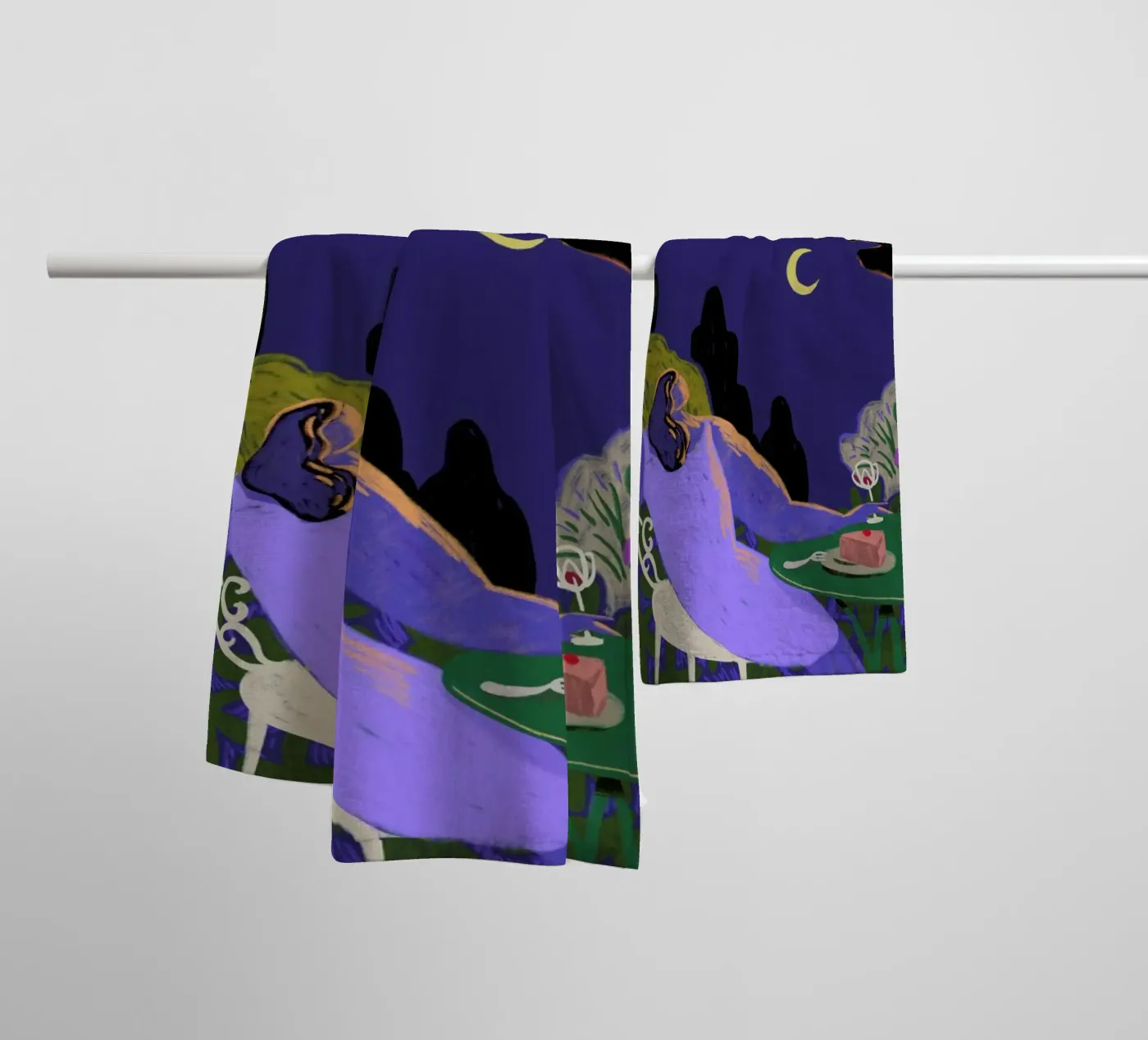 Moonbeam badhanddoek van Arty Guava