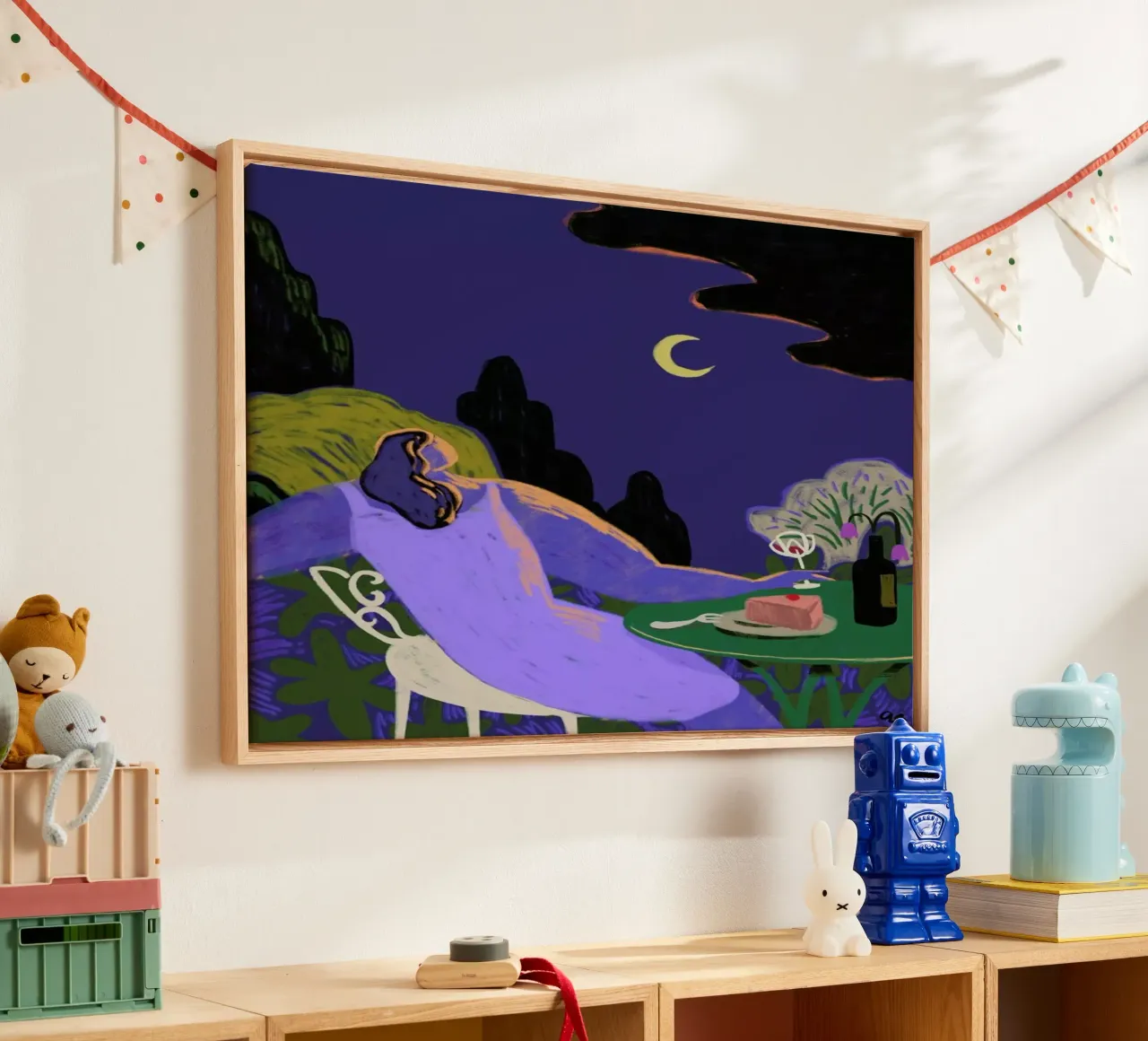 Moonbeam tela con Cornice a cassetta da Arty Guava