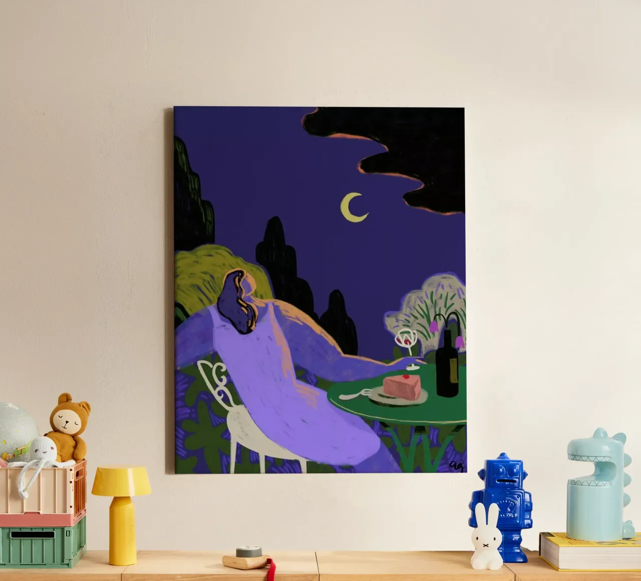 Moonbeam tela con Cornice a cassetta da Arty Guava