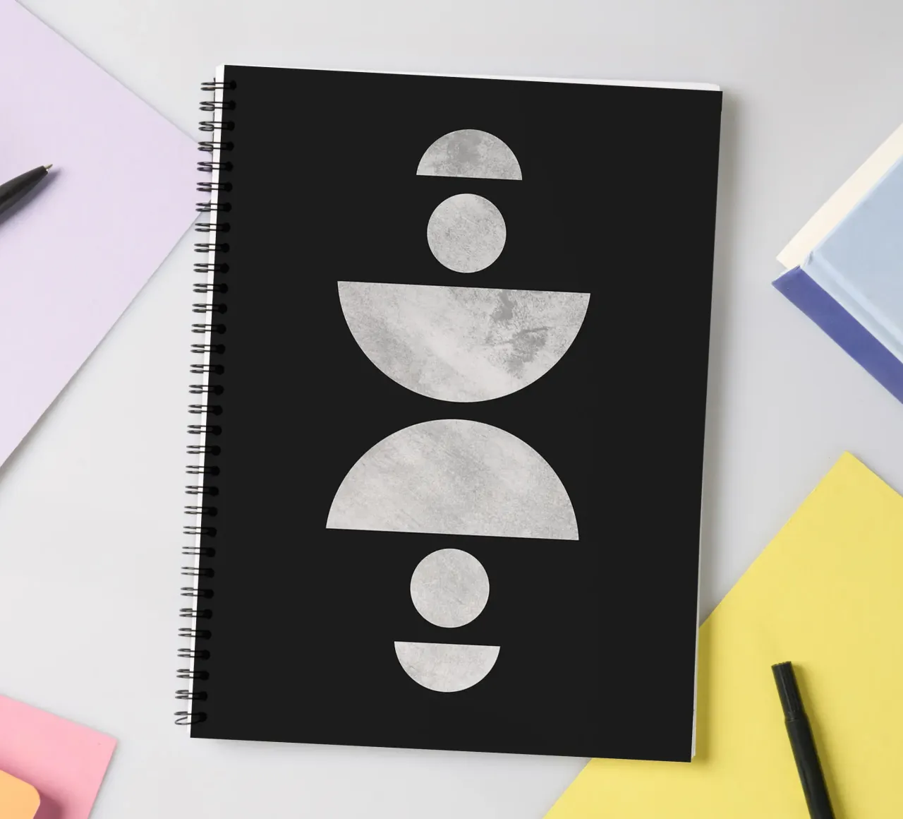 Sleek Boho Vibes spiral notebook by FlowersShop