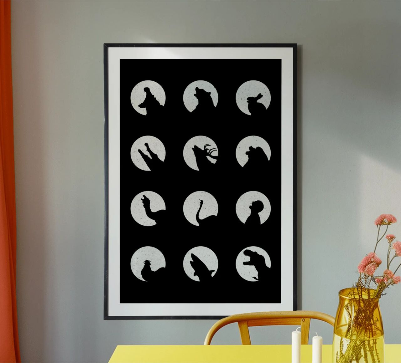 Wolf's Night Off Poster von Florent Bodart