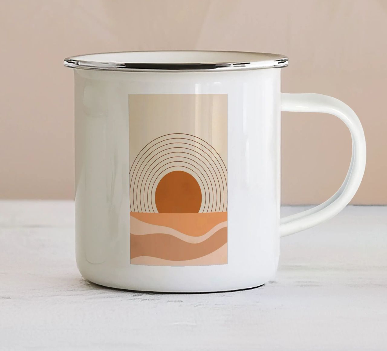 Vibrazioni solari bohémien tazza in smalto da FlowersShop