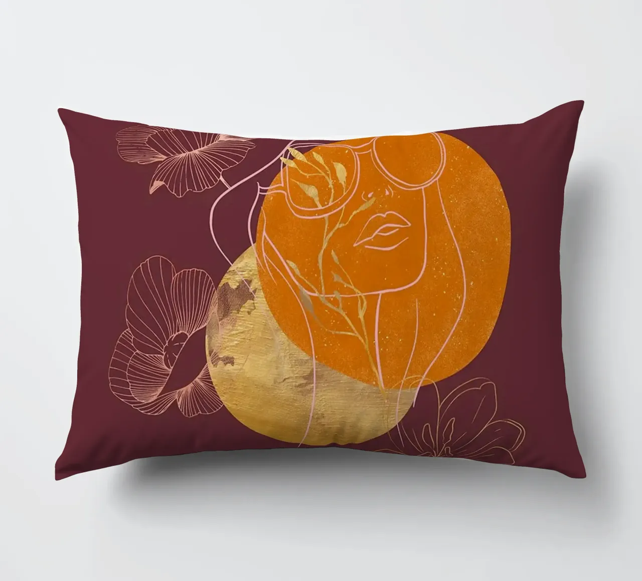 Kintsugi Girl in Boho Vibe Kissen von FlowersShop