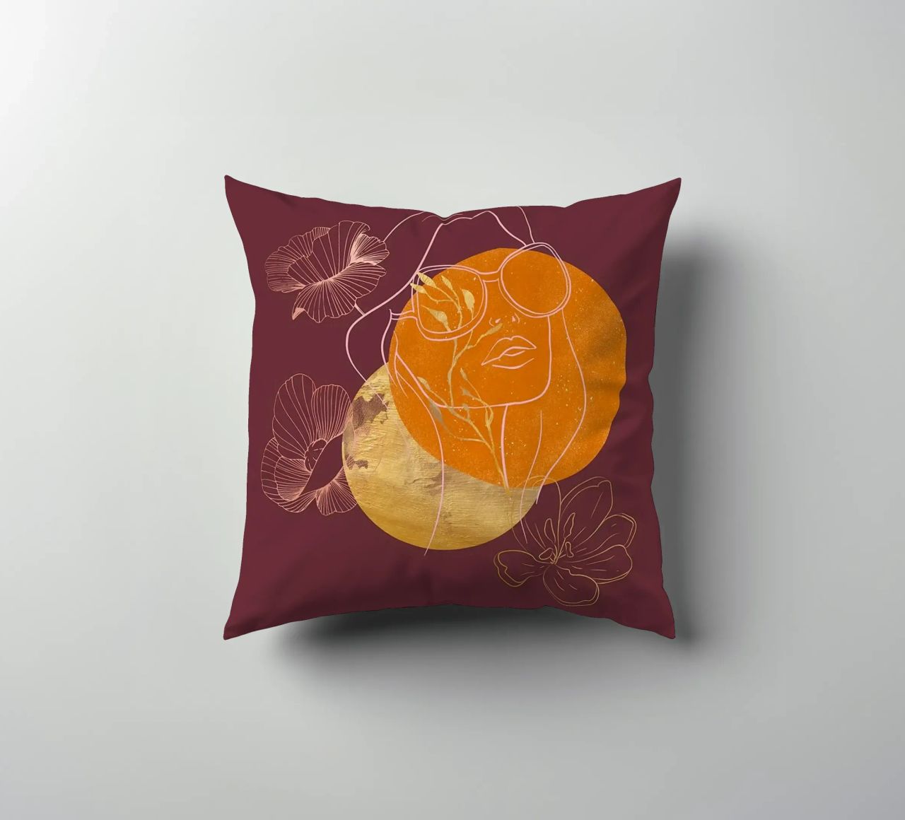 Ragazza Kintsugi in stile bohémien cuscino da FlowersShop