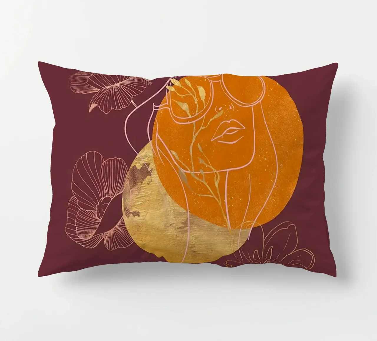 Kintsugi Girl in Boho Vibe Kissen von FlowersShop