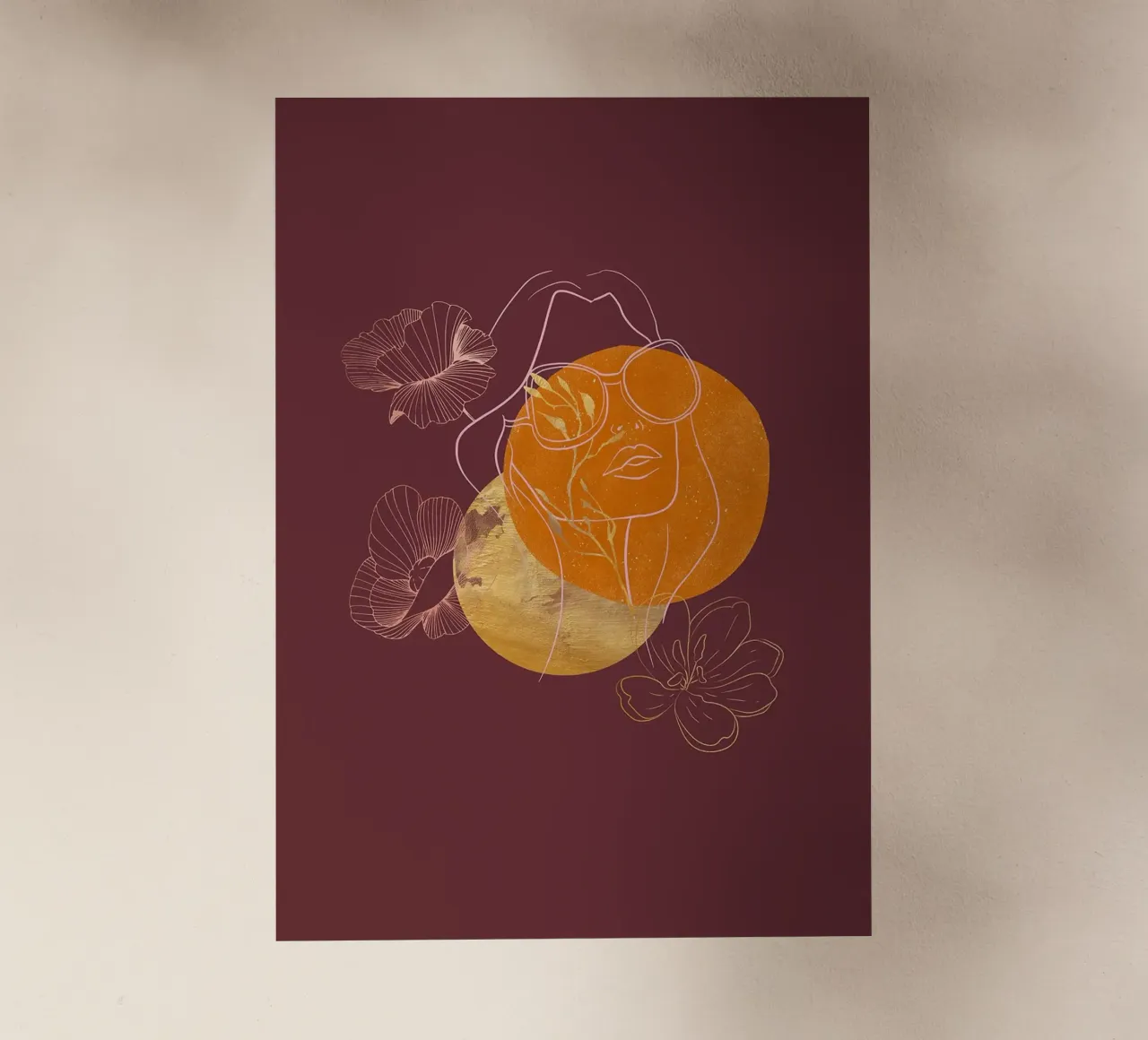 Kintsugi Meisje in Boho Vibe backlit folie van FlowersShop