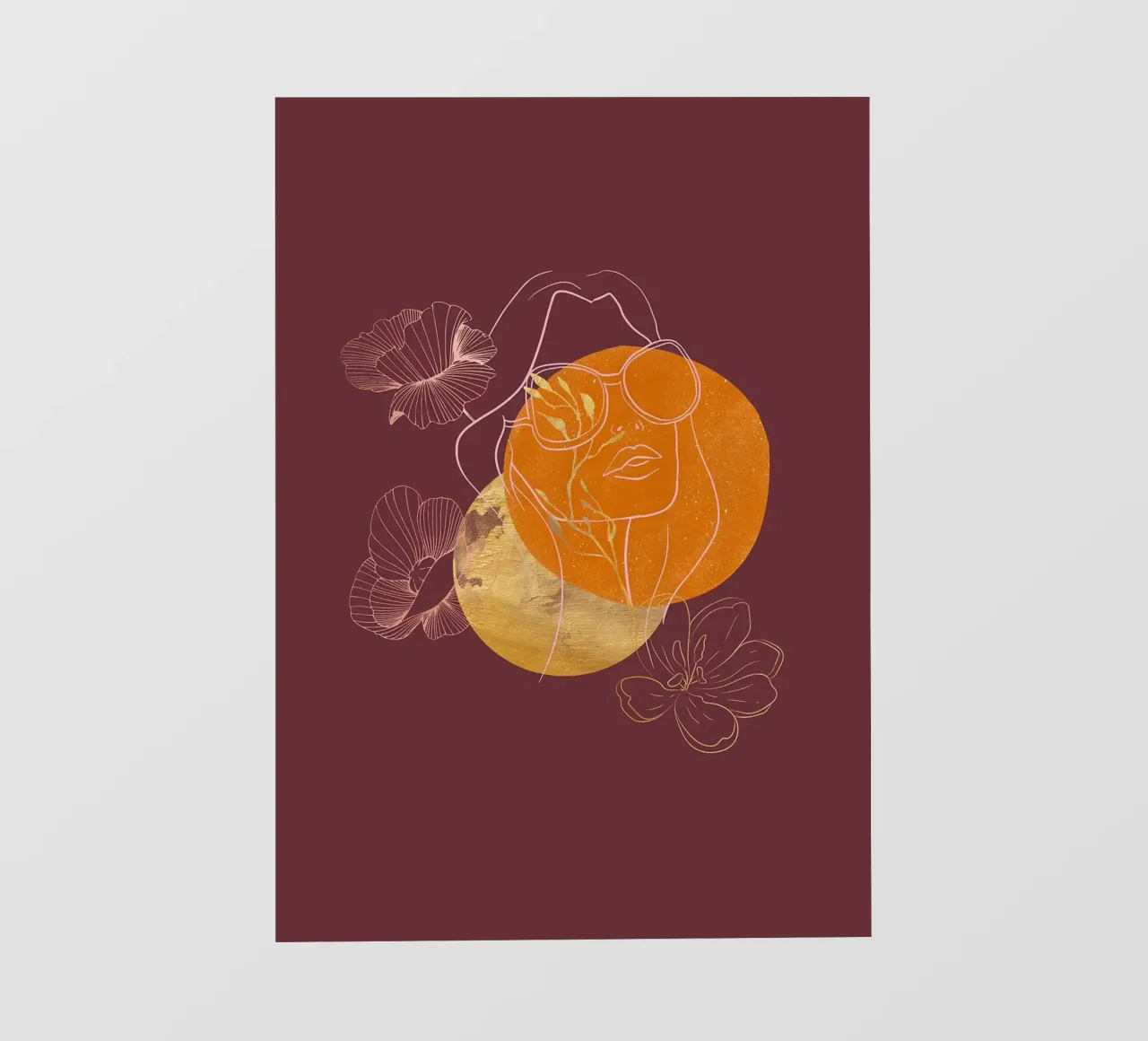 Ragazza Kintsugi in stile bohémien telo in pvc da FlowersShop