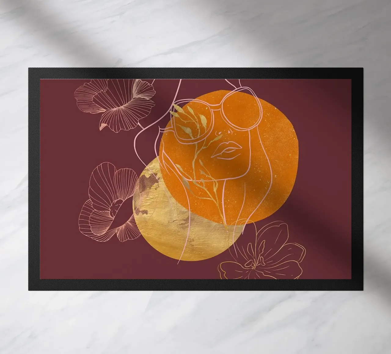 Kintsugi Girl en mode Boho Vibe paillasson de FlowersShop