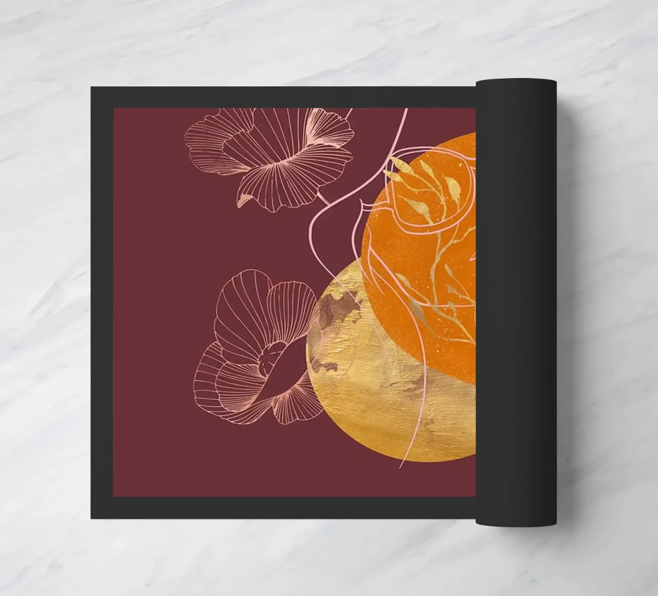 Kintsugi Girl in Boho Vibe Fußmatte von FlowersShop