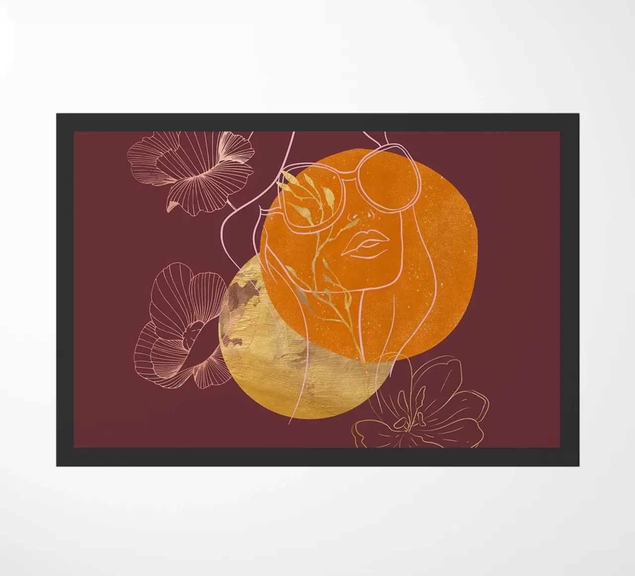 Kintsugi Girl in Boho Vibe Fußmatte von FlowersShop