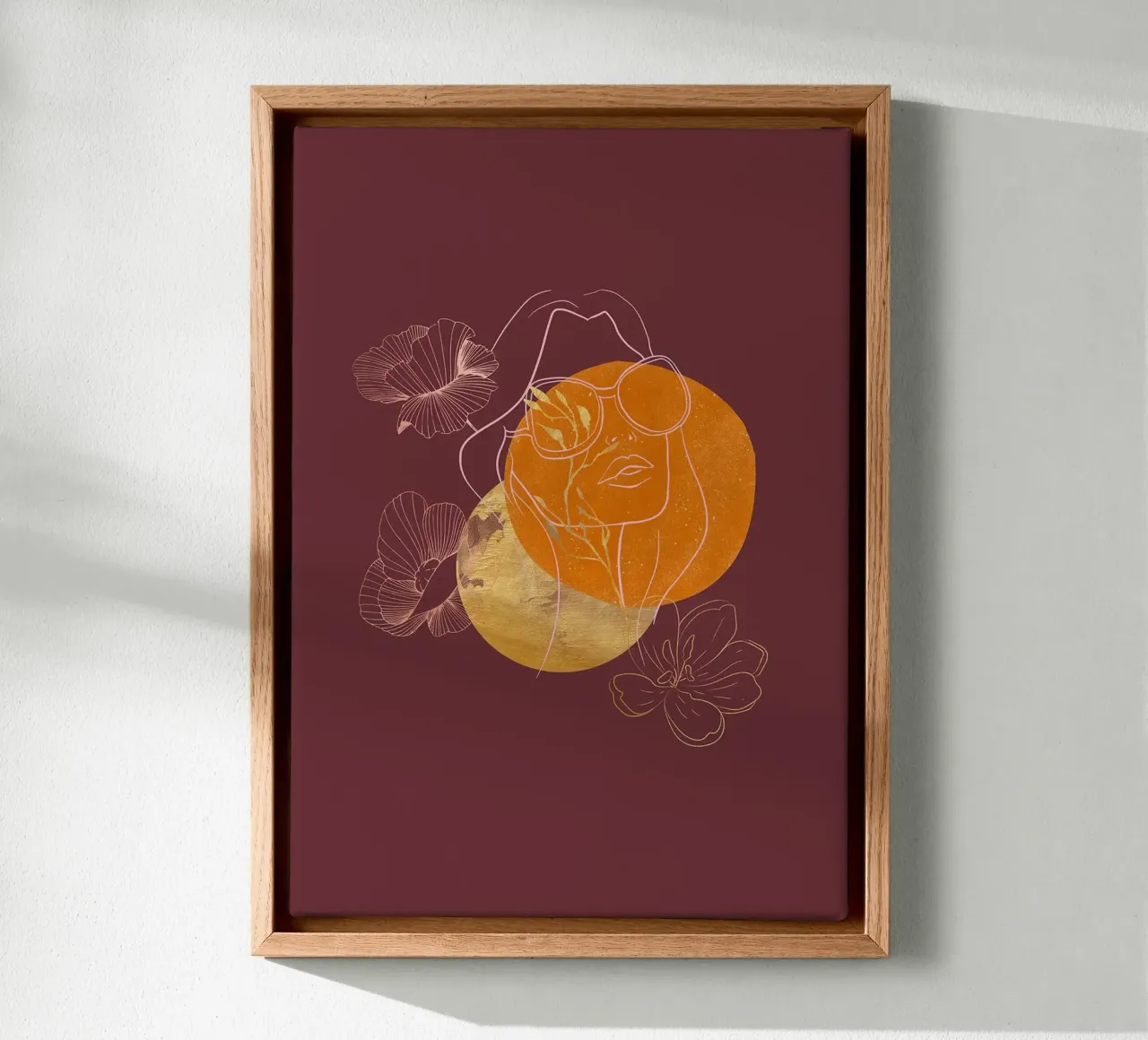 Chica Kintsugi en Boho Vibe lienzo de FlowersShop