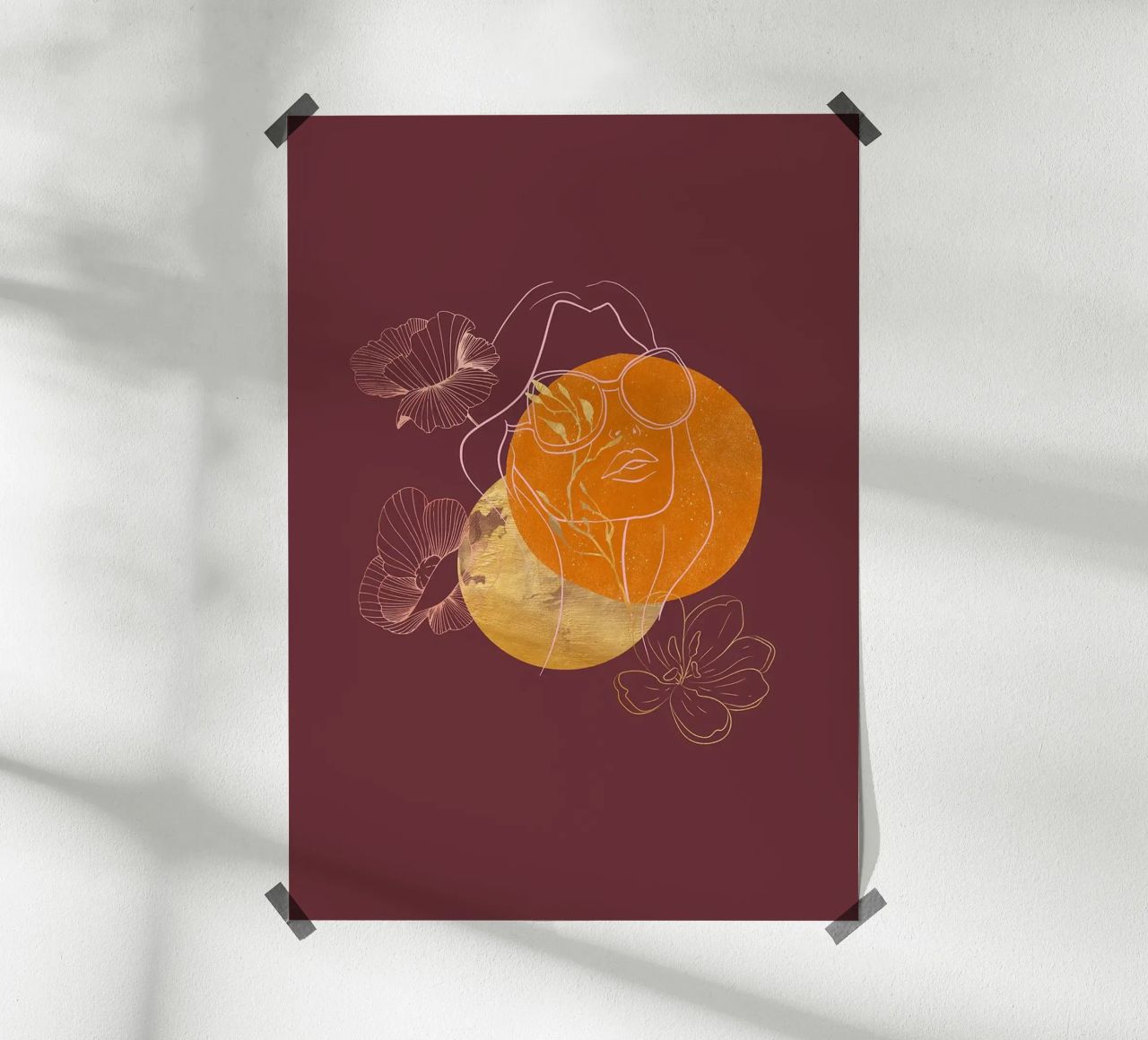 Ragazza Kintsugi in stile bohémien carta hahnemühle da FlowersShop