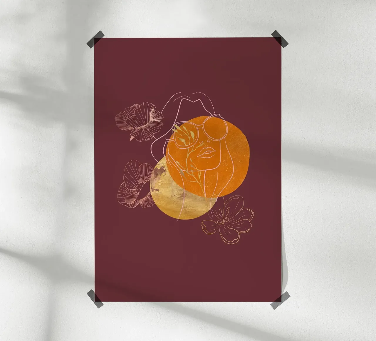 Ragazza Kintsugi in stile bohémien poster da FlowersShop