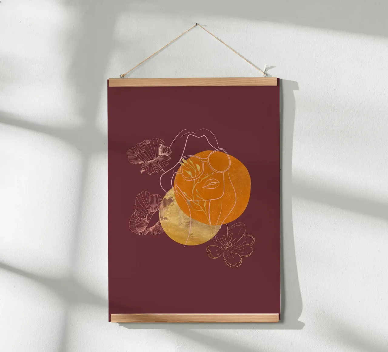 Ragazza Kintsugi in stile bohémien carta hahnemühle da FlowersShop