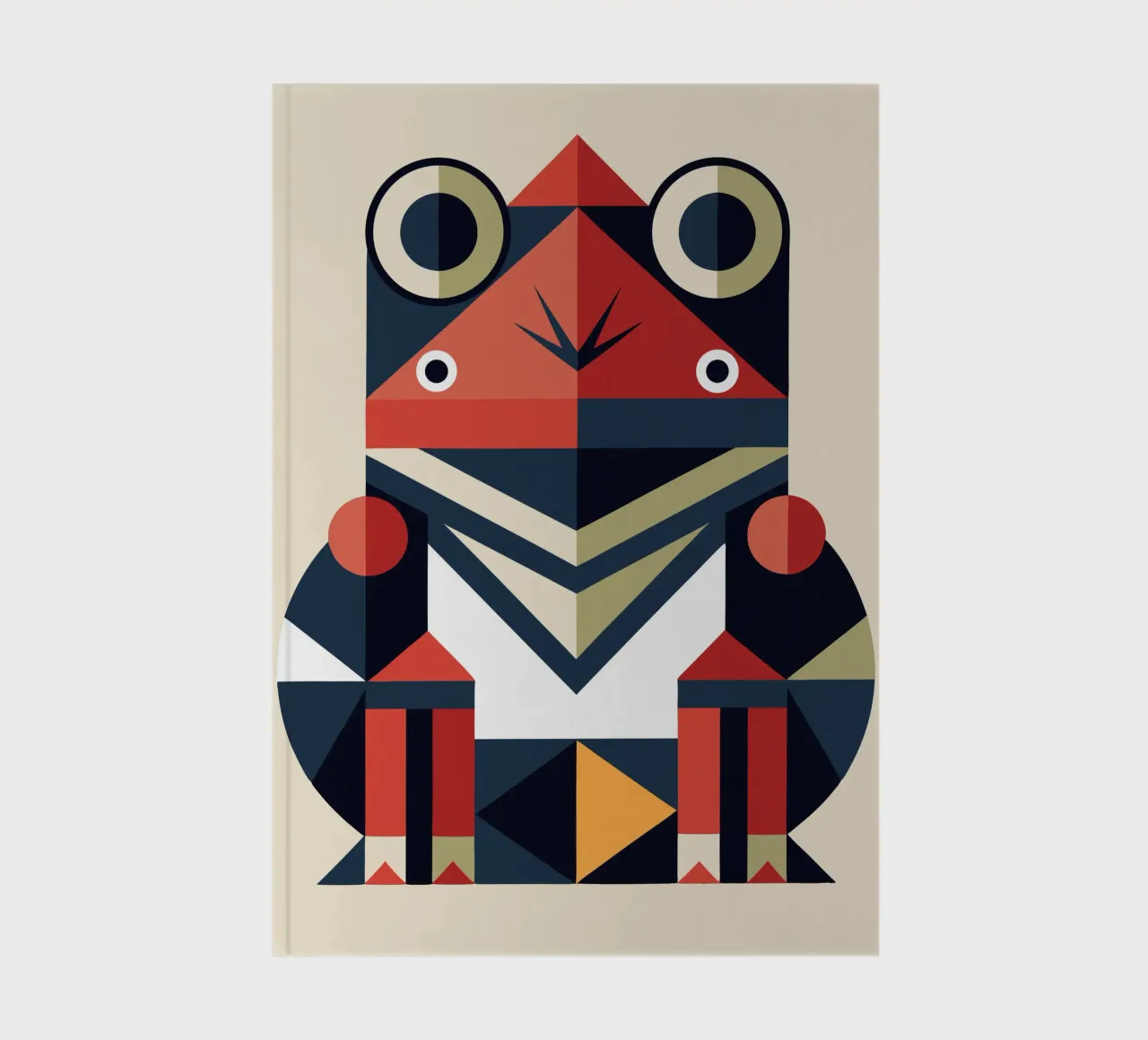 frog geometrics ilustration notebook by nemaro