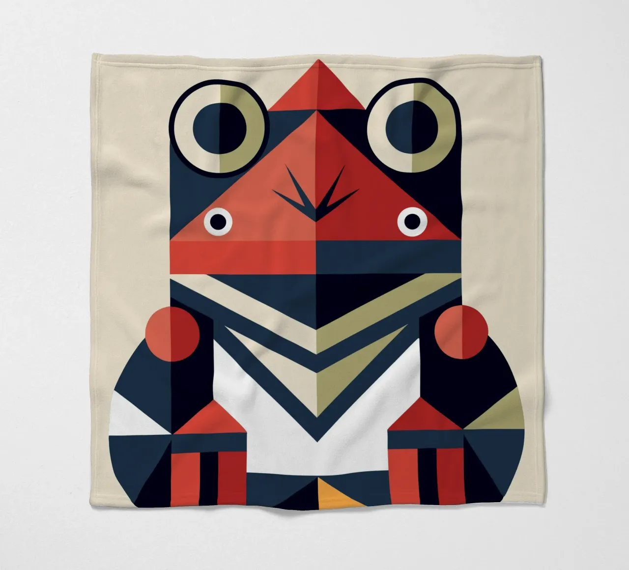 Froschgeometrie-Illustration Fleecedecke von nemaro