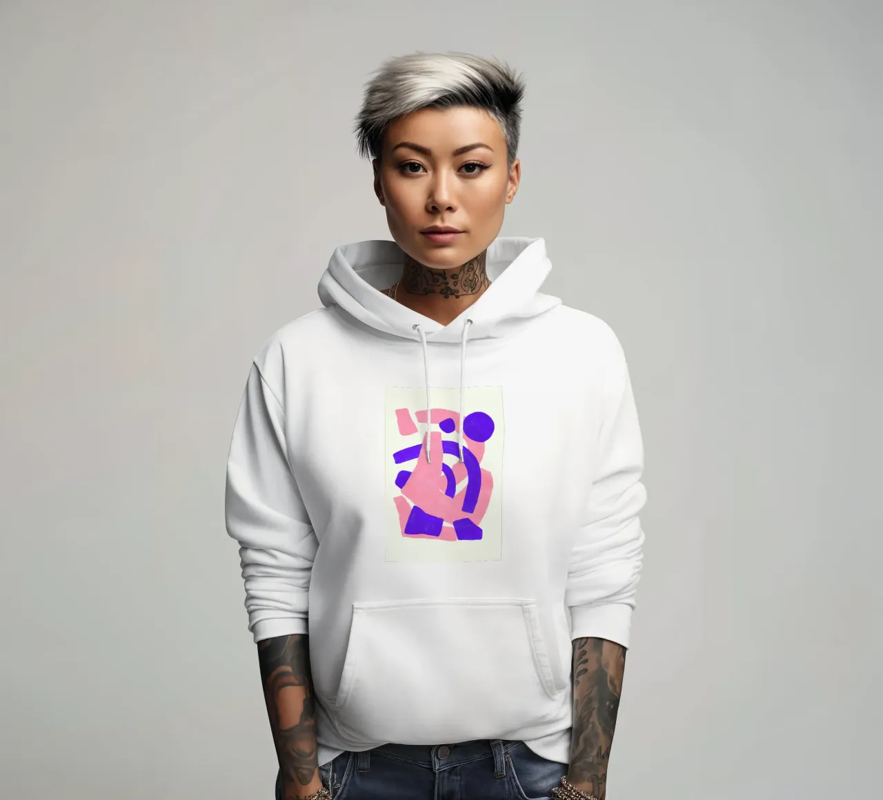 Sound Waves felpa con cappuccio da EnShape