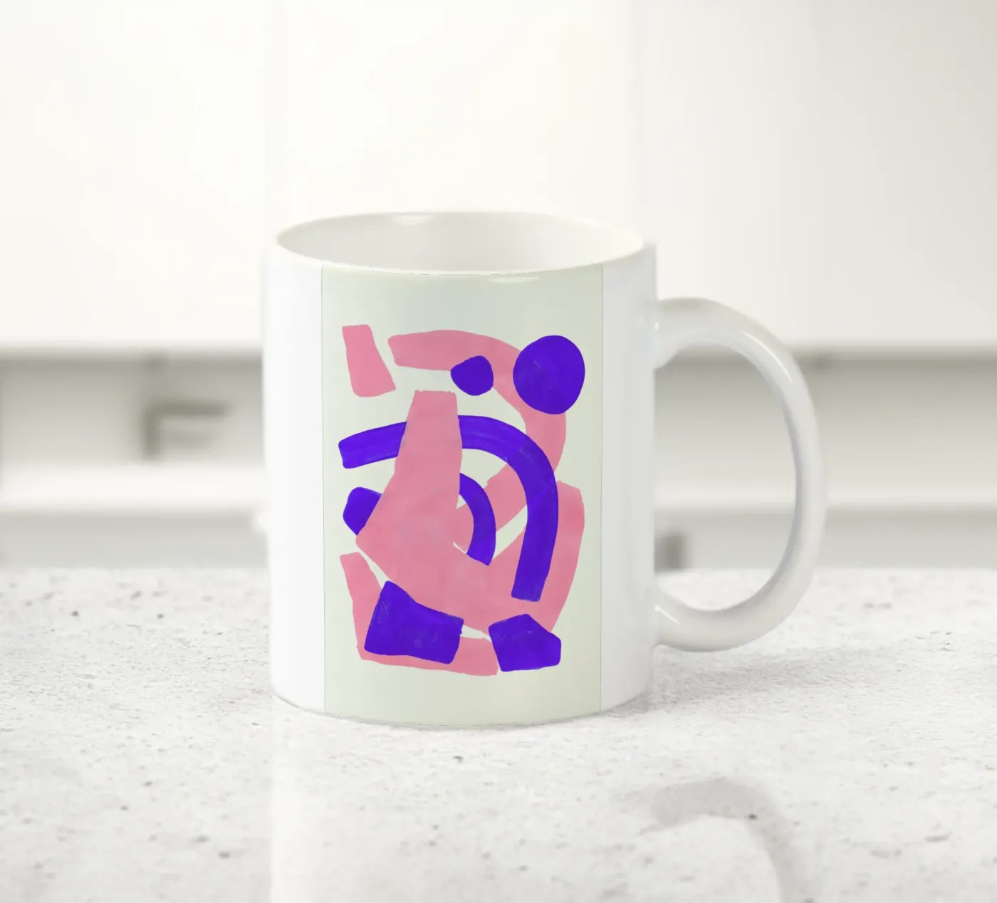 Sound Waves ceramic mug by EnShape