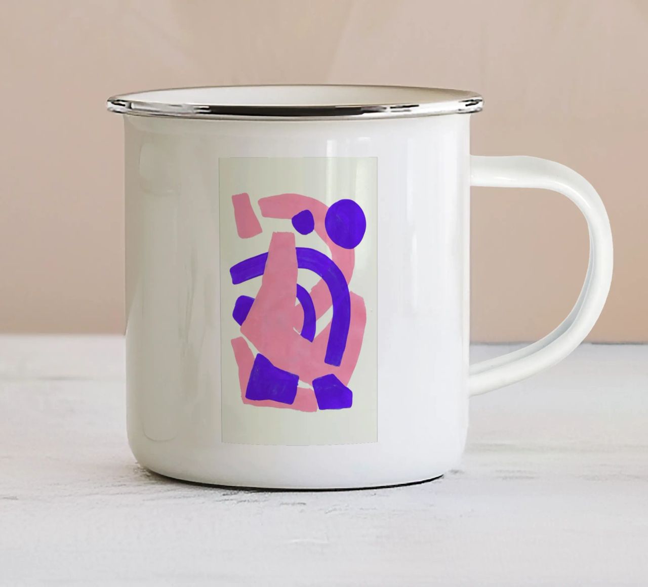 Sound Waves tazza in smalto da EnShape