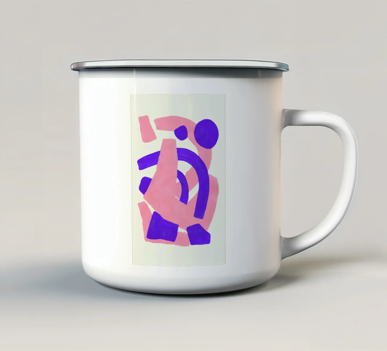 Sound Waves taza de esmalte de EnShape